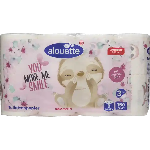 Toilettenpapier ,,You Make Me Smile''