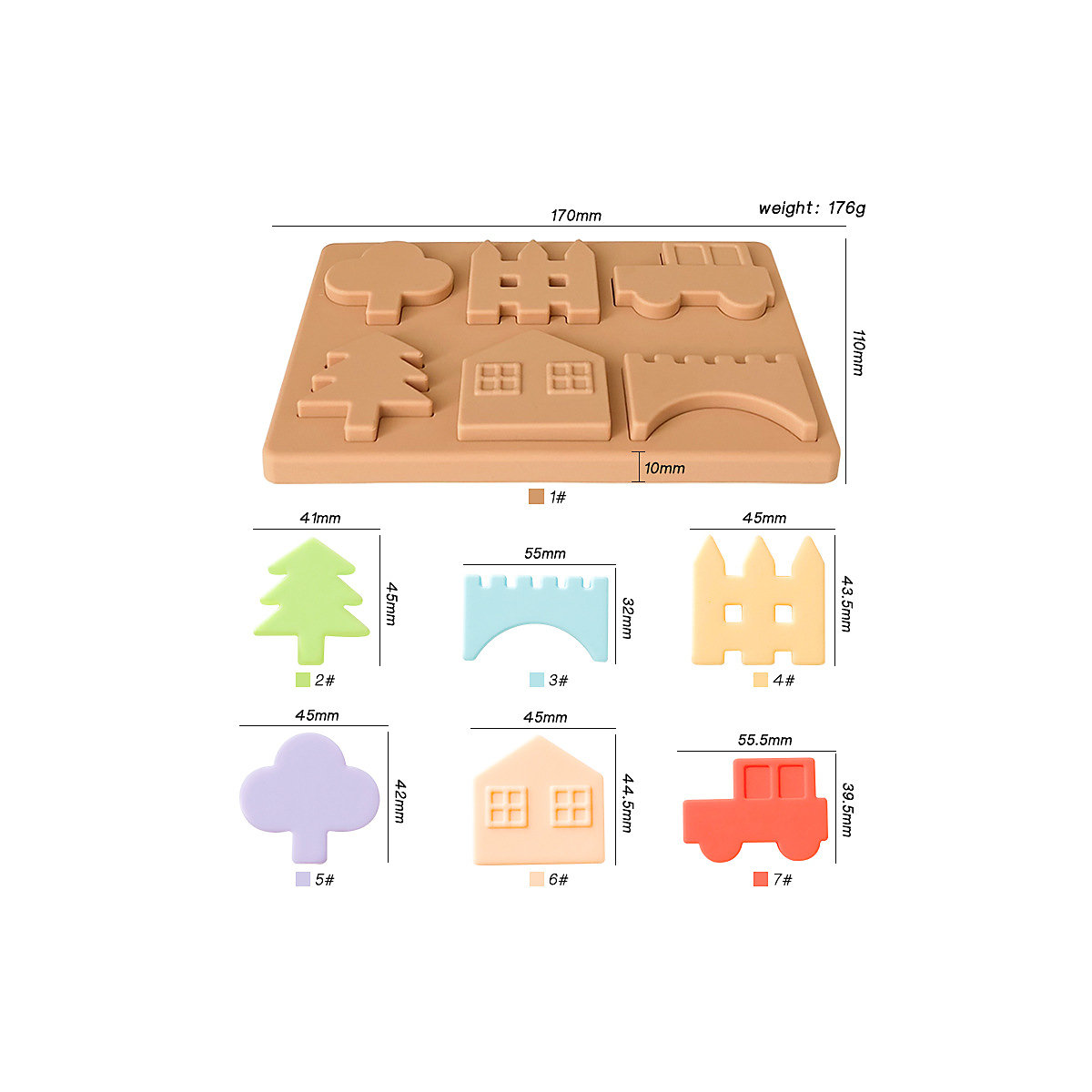 Kaubare Kinderpuzzlespielzeuge Puzzlebrett mit passenden Puzzlestücken