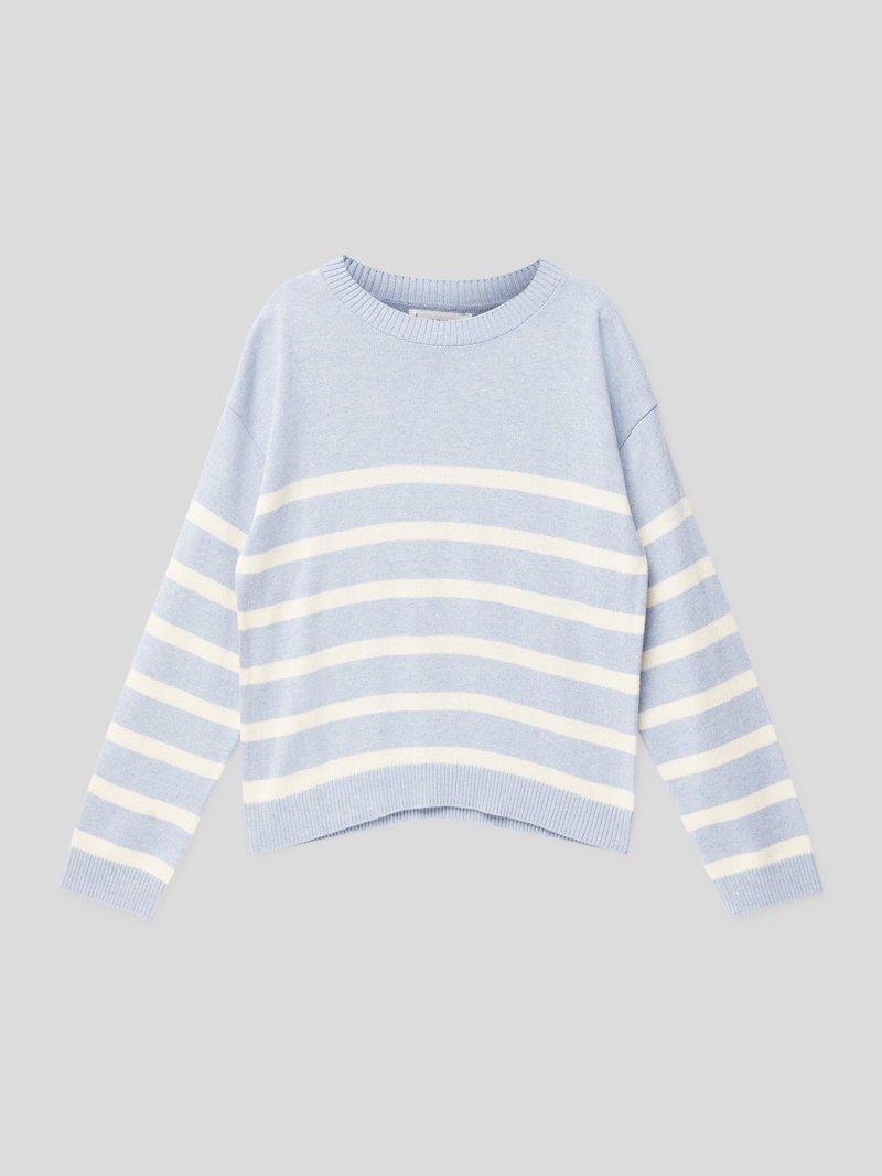 Strickpullover Modell 'Roma' in hellblau