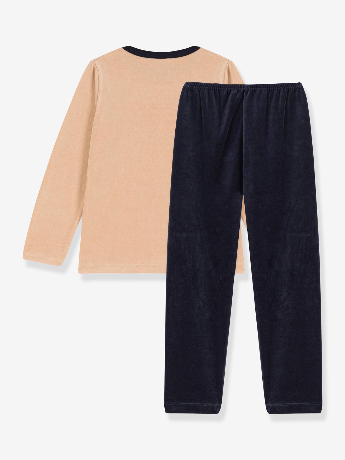 Pyjama enfant velours PETIT BATEAU beige