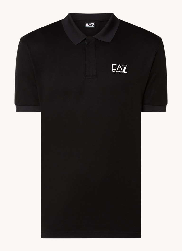 Polokošile Emporio Armani Regular Fit s polovičními zipem a logem