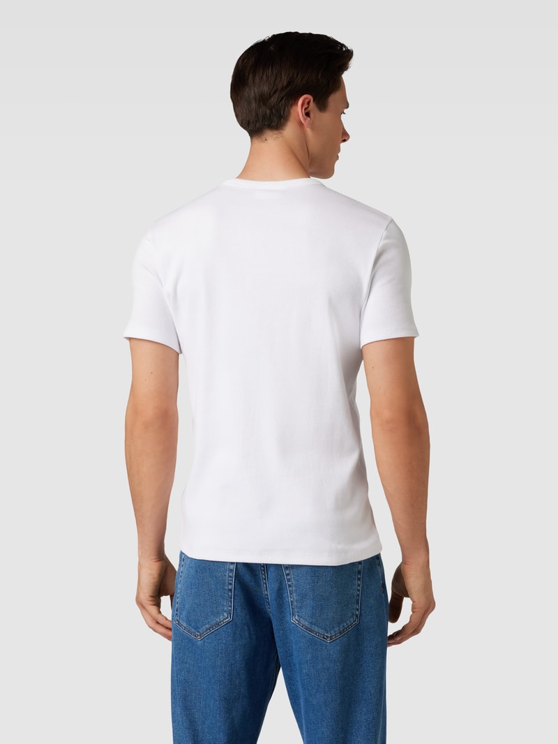 T-Shirt mit Rundhalsausschnitt in weiß