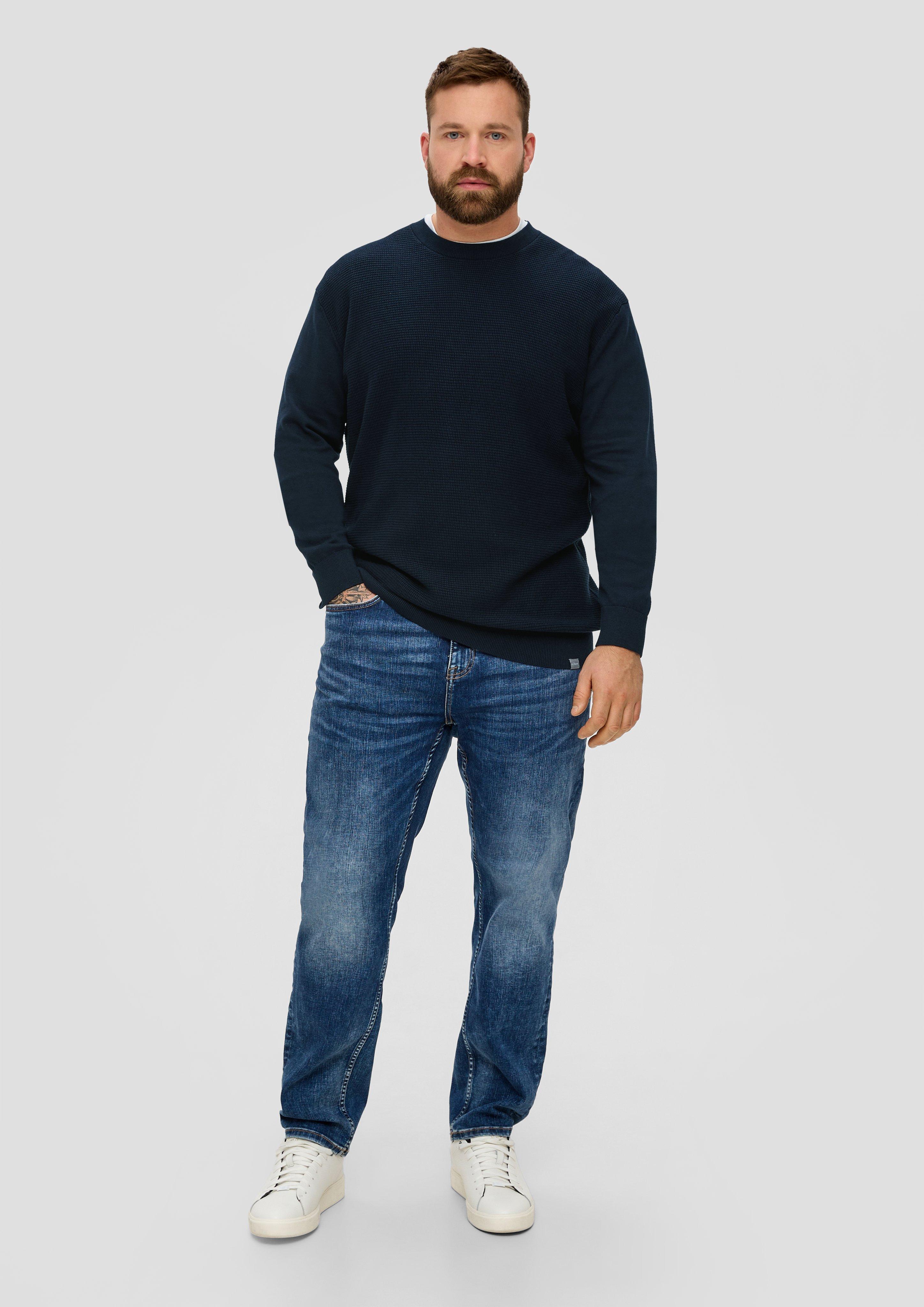 Strickpullover mit Waffelpiqué-Muster  2143412-5978