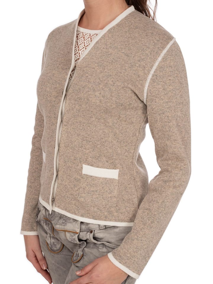 OS-Trachten Strickjacke 457019-0771 in natur günstig kaufen