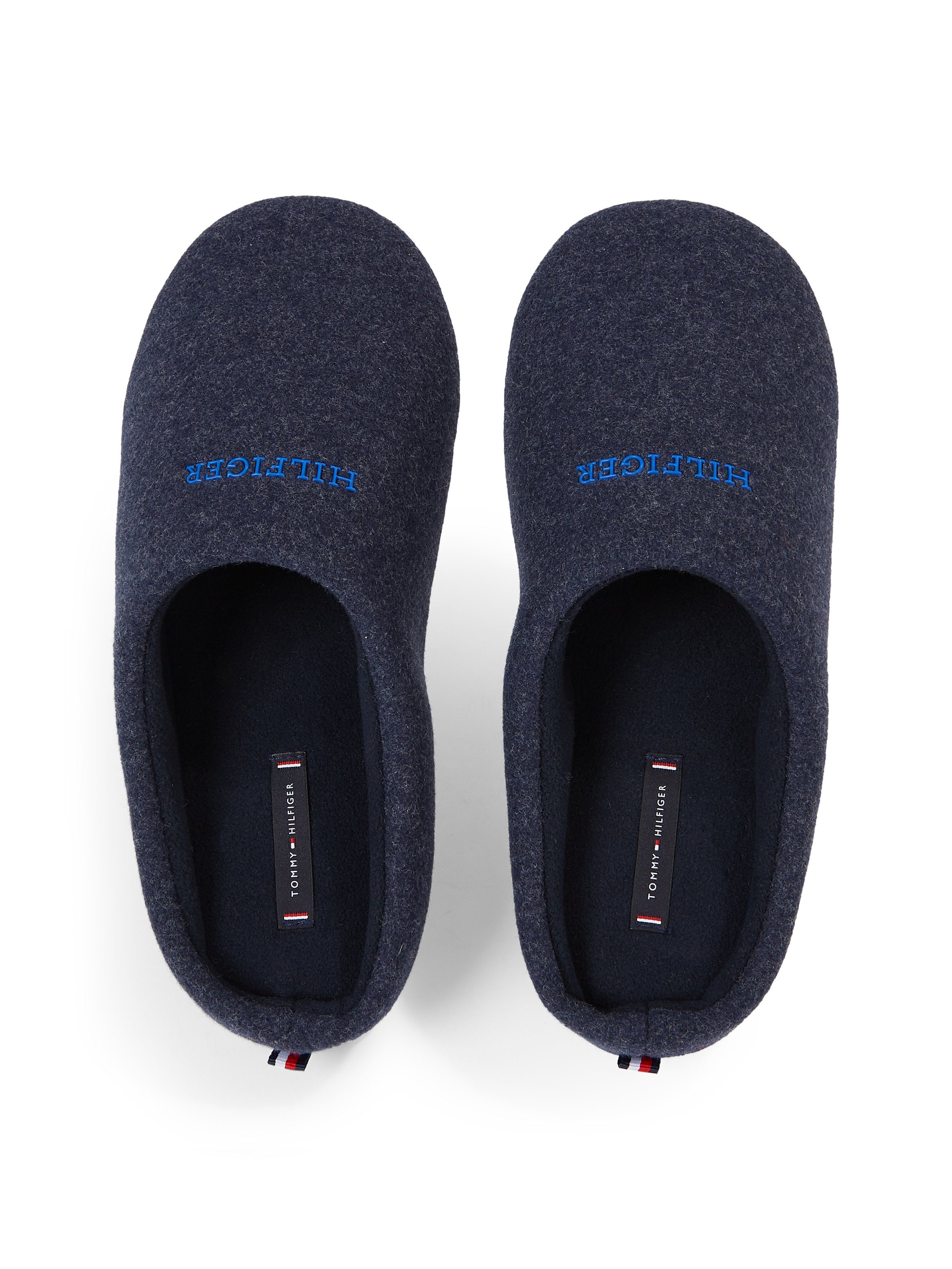 Tommy Hilfiger HILFIGER WARM FELT HOMESLIPPER Pantoffel mit Logodruck