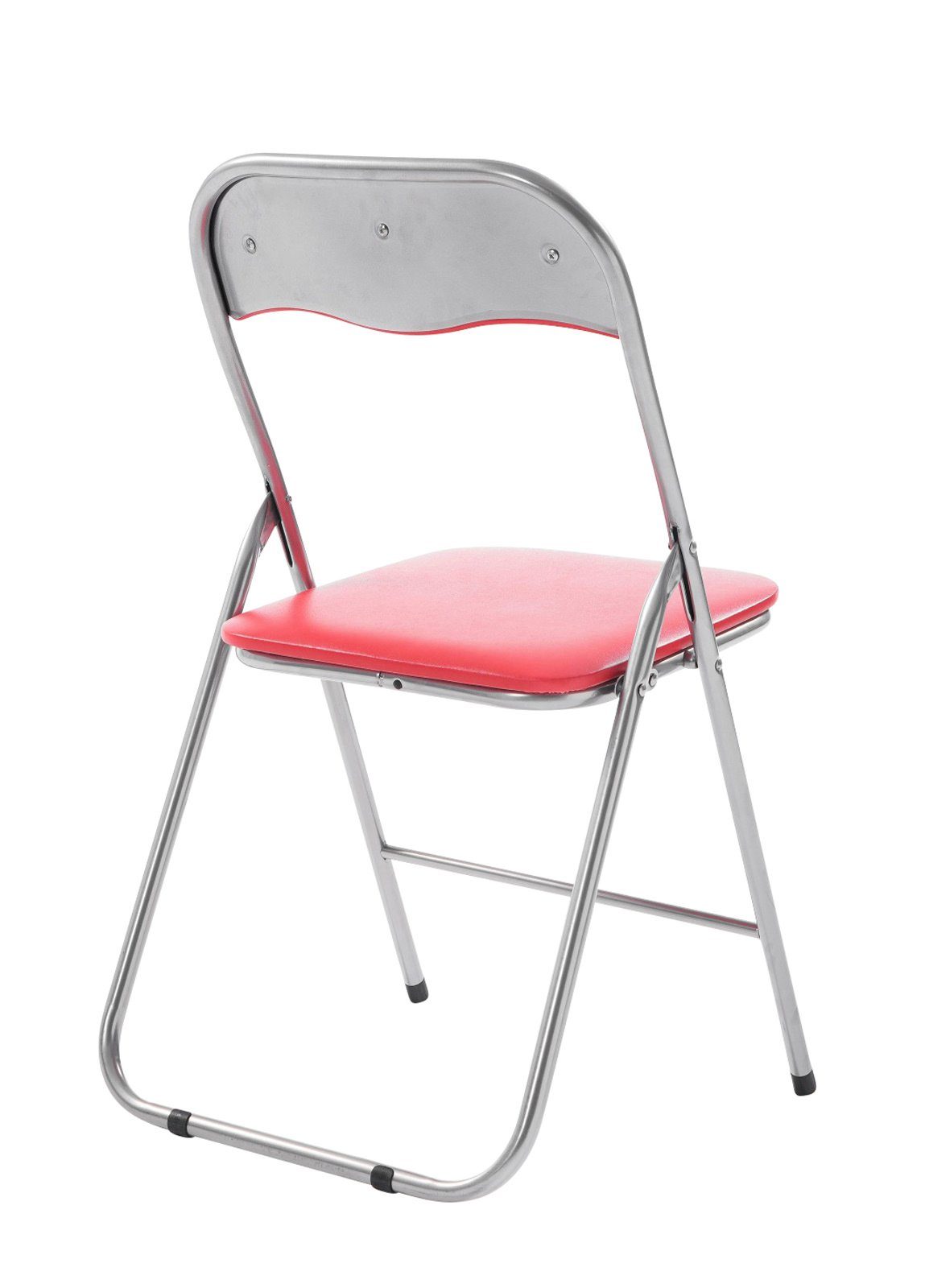 CLP Klappstuhl Felix, Klappbarer mit Kunstleder PVC Sitz Gepolstert