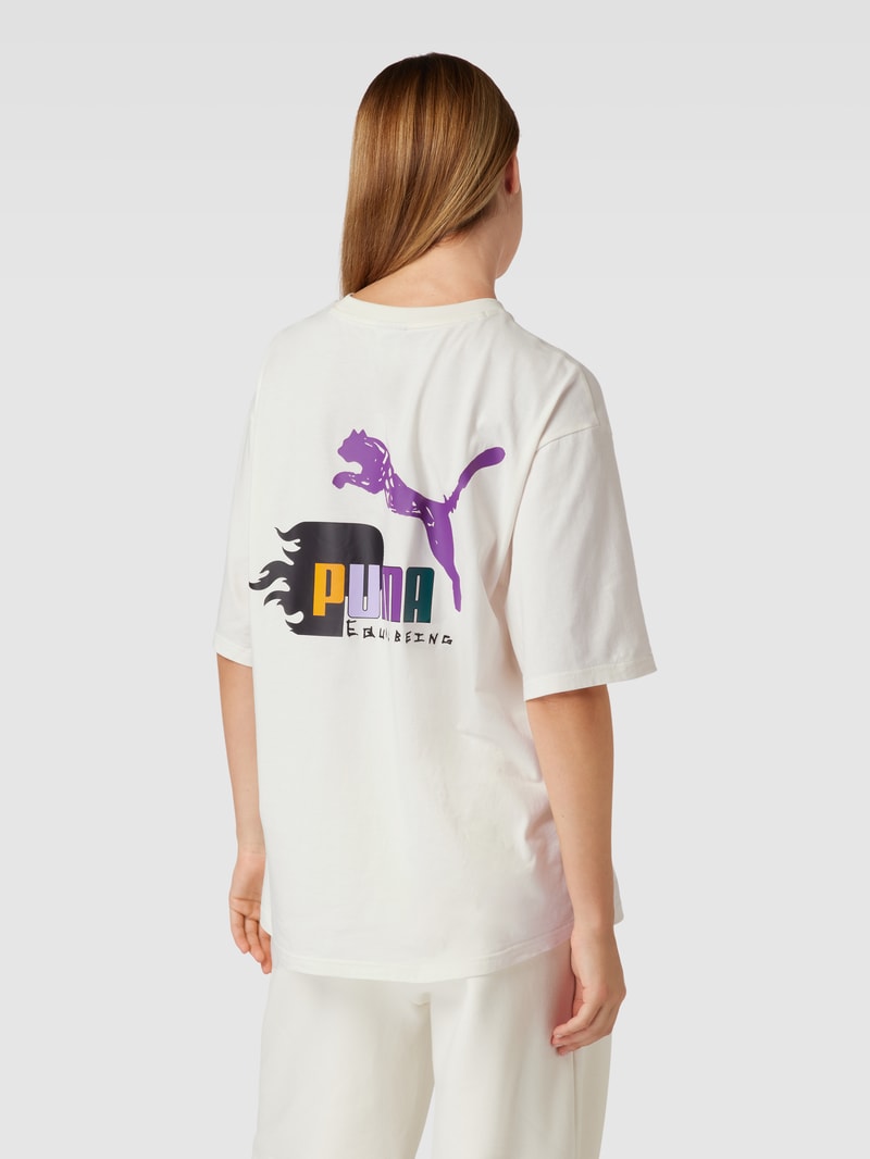 T-Shirt mit Label-Stitching - PUMA X P&C* in offwhite