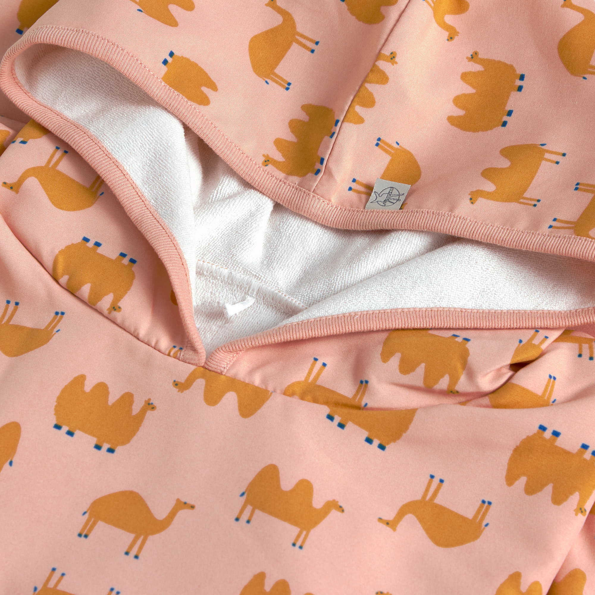 UV Badeponcho Kinder - Kamel, Rosa