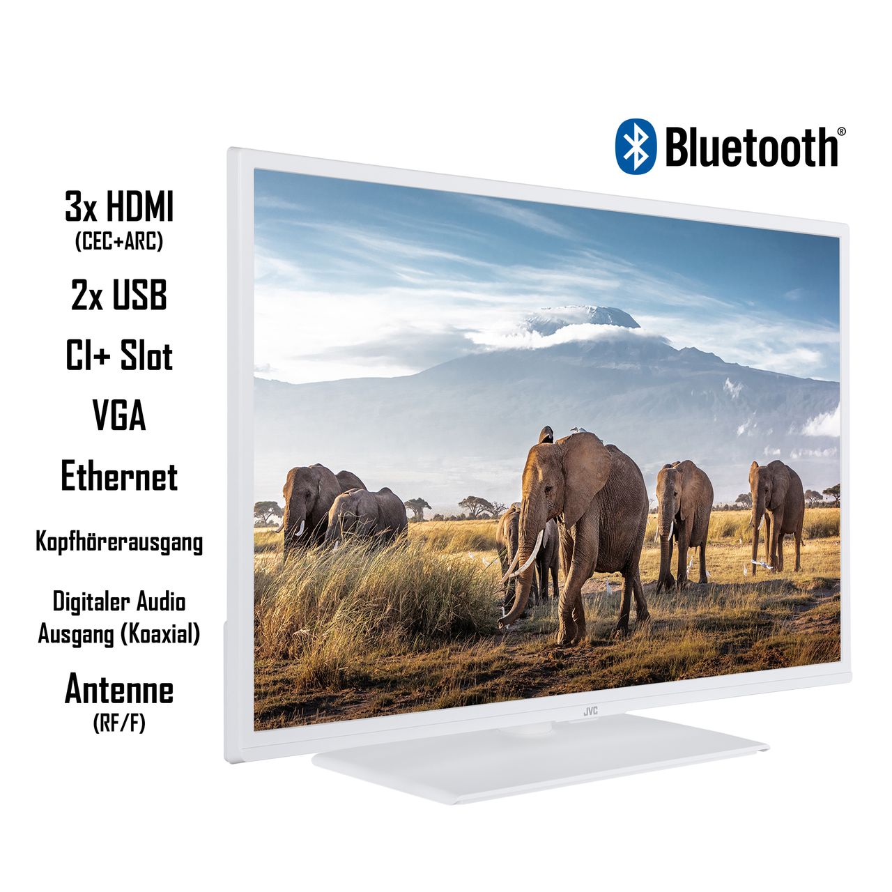 JVC LT-32VH5156W 32 Zoll Fernseher / Smart TV (HD Ready, HDR, Bluetooth) - Inkl. 6 Monate HD