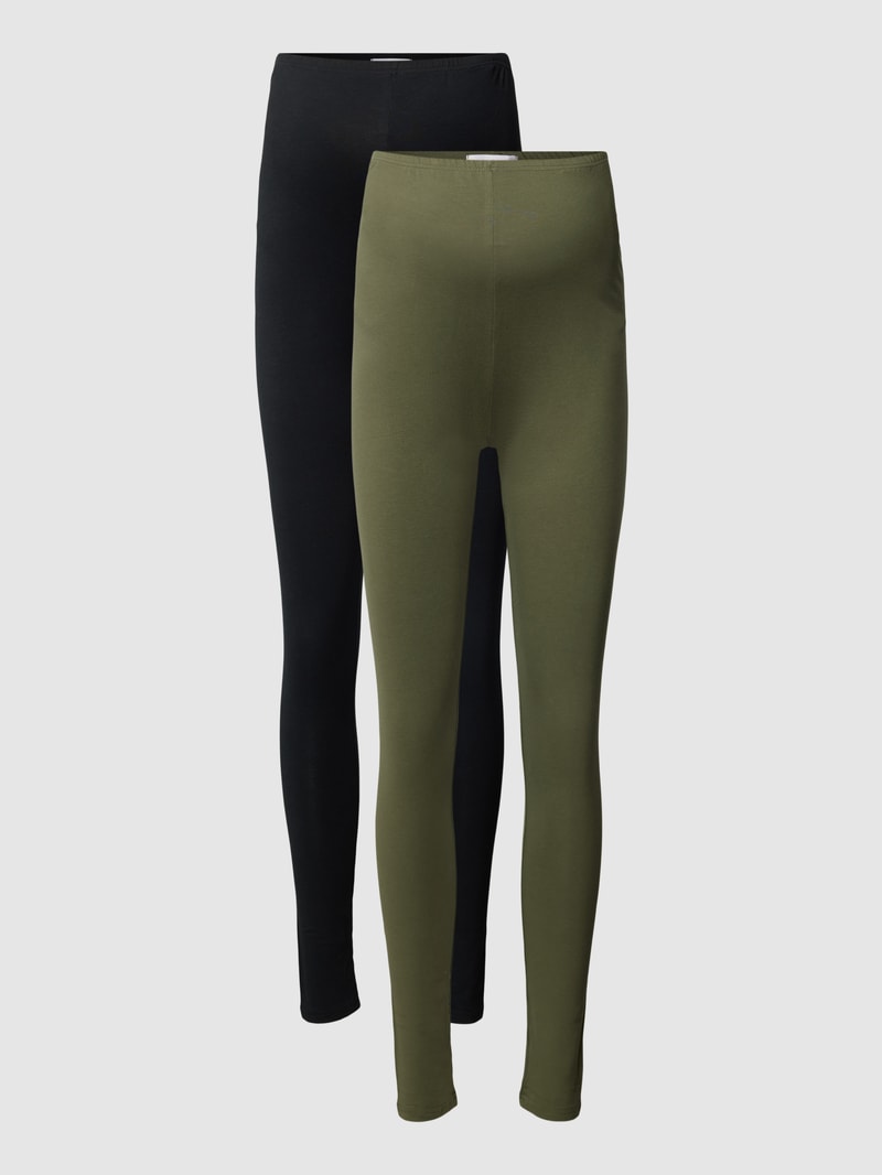 Umstands-Leggings mit aus Bio-Baumwoll-Mix in olivgrün