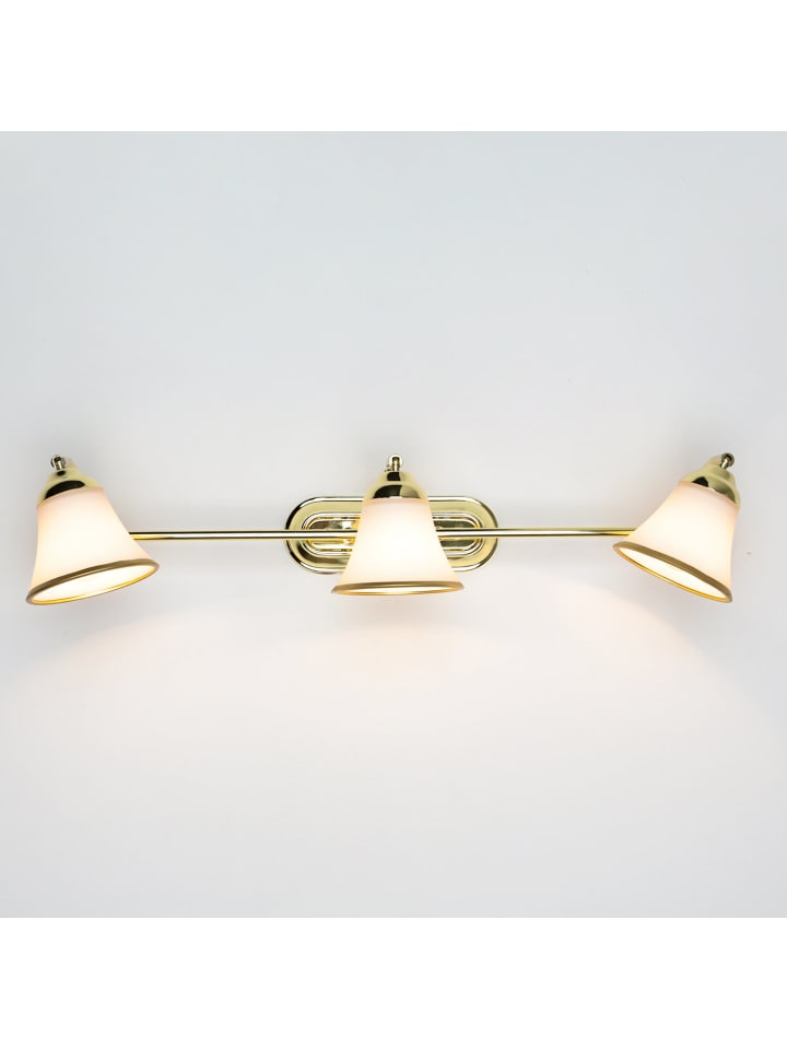 Licht-Erlebnisse Wandlampe in Gold Weiß günstig kaufen onesize