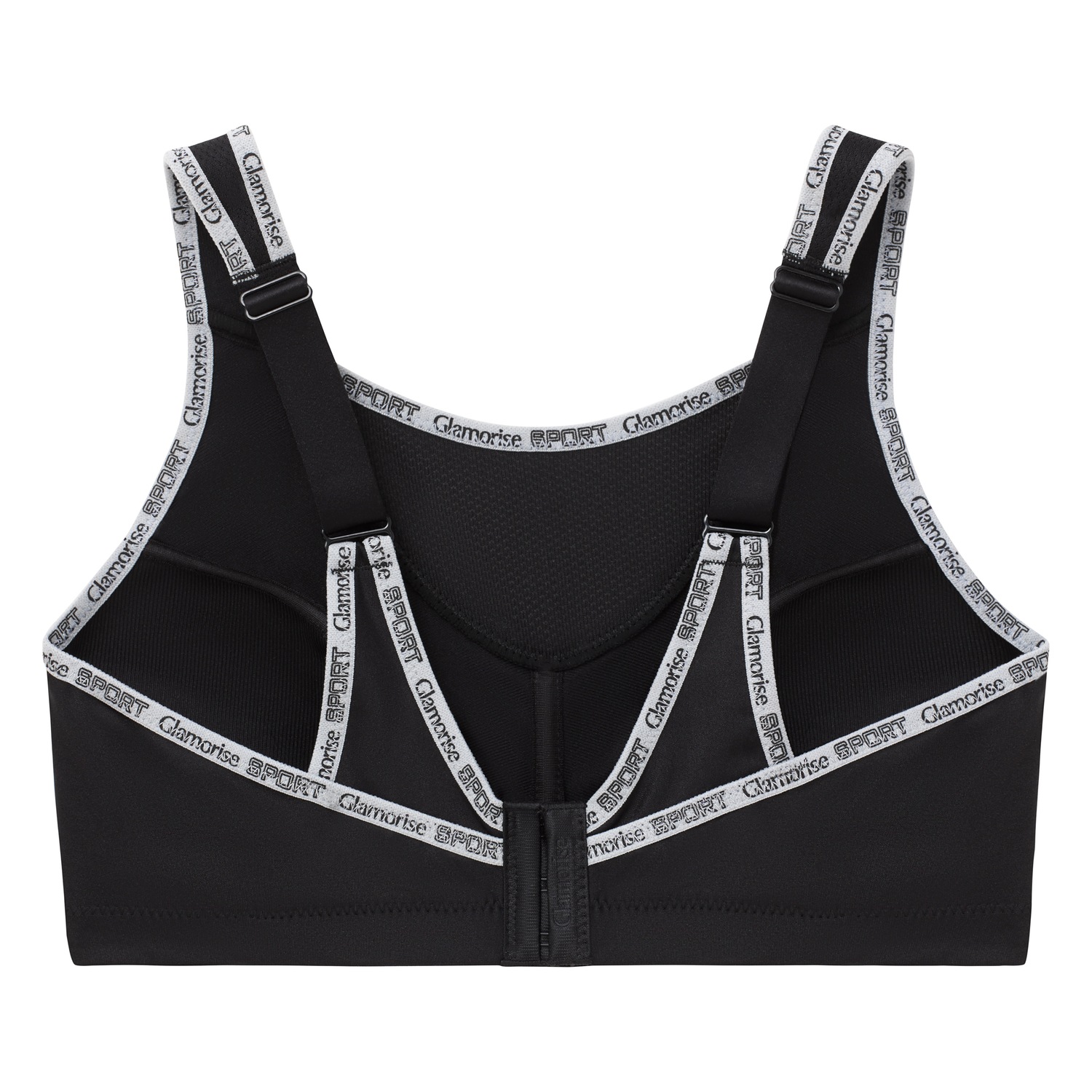 Sport-Bustier mit bestem Halt - Schwarz