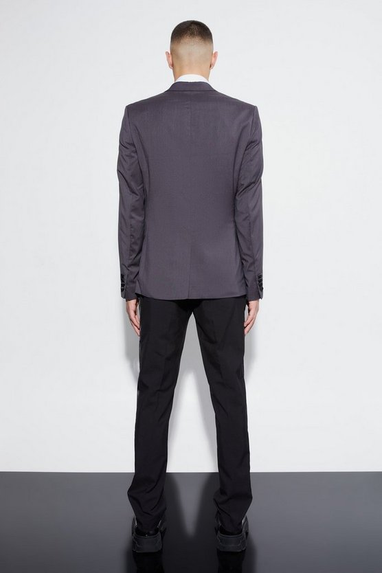 Einreihige Skinny Smoking-Anzugjacke