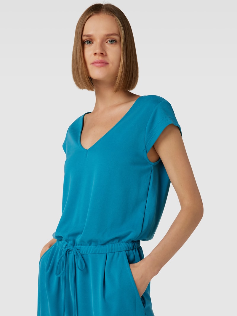 Playsuit mit Tunnelzug in petrol