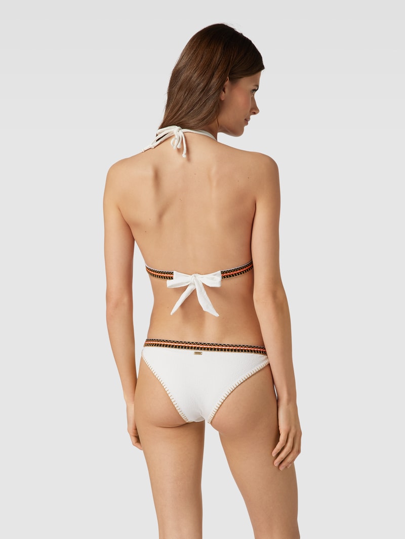 Bikini-Oberteil mit Schleifen-Detail Modell 'WAKO' in offwhite