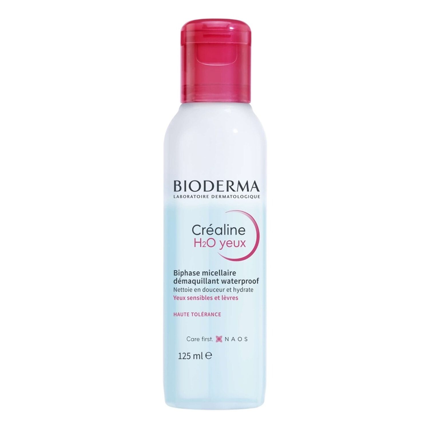 Bioderma Créaline H2O Démaquillant Waterproof Biphase Micellaire - Yeux Sensibles et Lèvres - 125ml