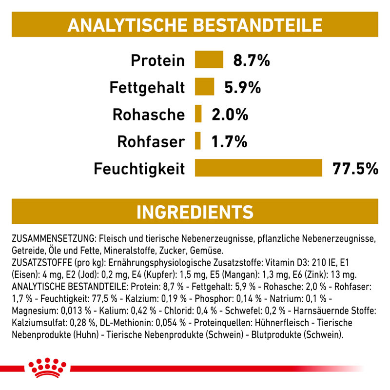 ROYAL CANIN Hundenassfutter ROYAL CANIN Veterinary Urinary S/O Ageing 7+ 12x85g