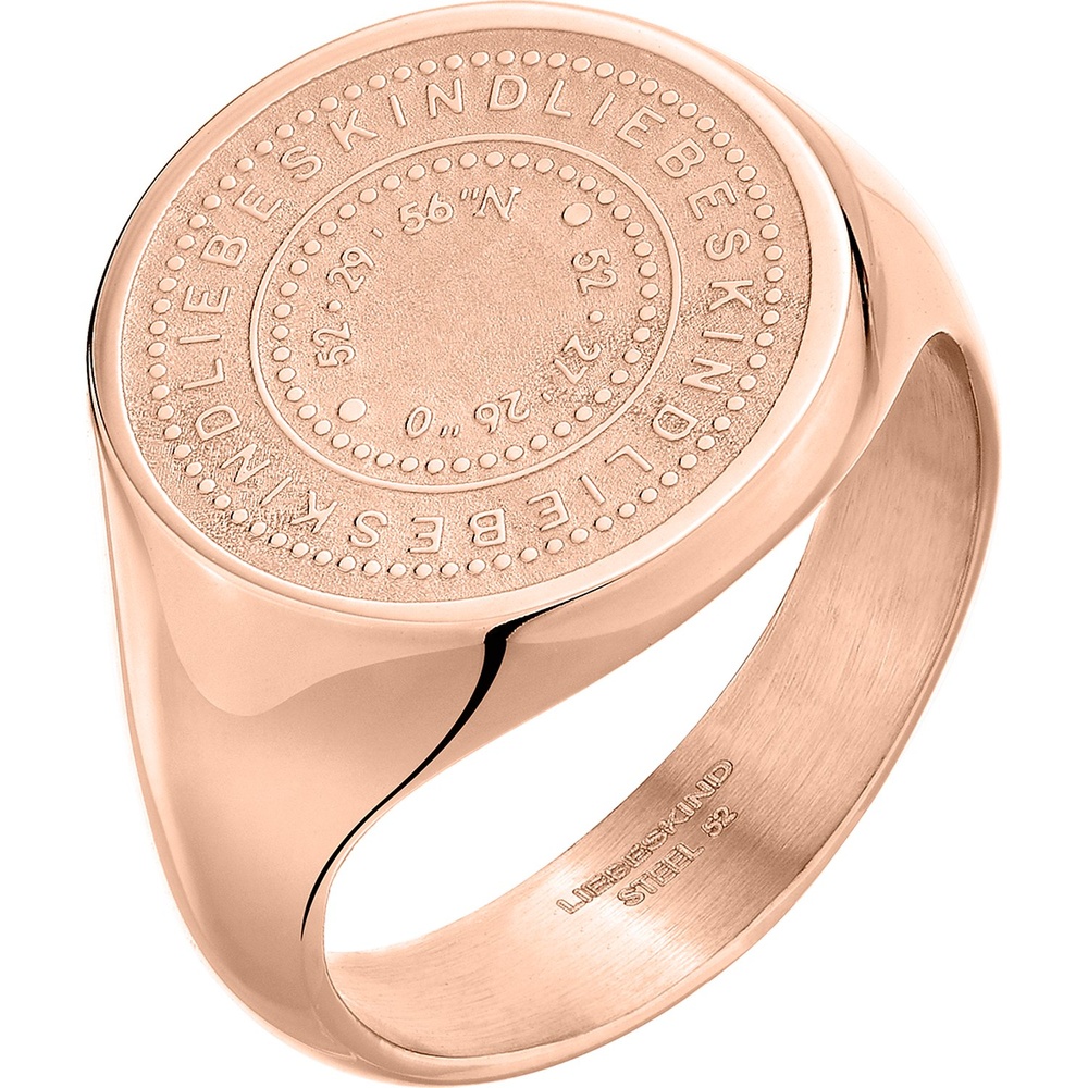 Liebeskind Bague pour femme Acier inoxydable Rose Bague