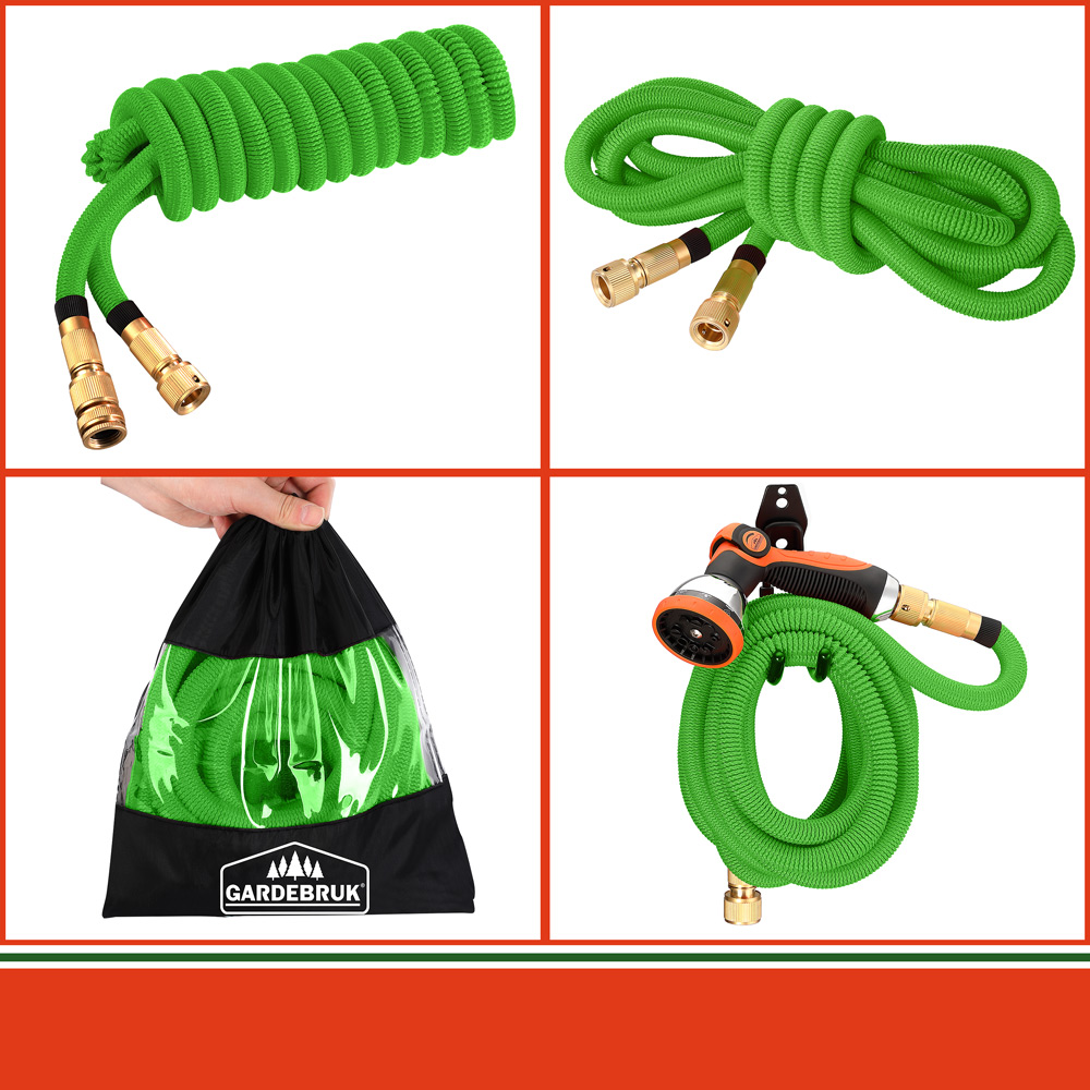 Casaria Gardebruk® Gartenschlauch Grün 30m flexibel