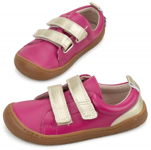 Poppis ~ Nono LowCut Klettschuh Leder ~ Pink
