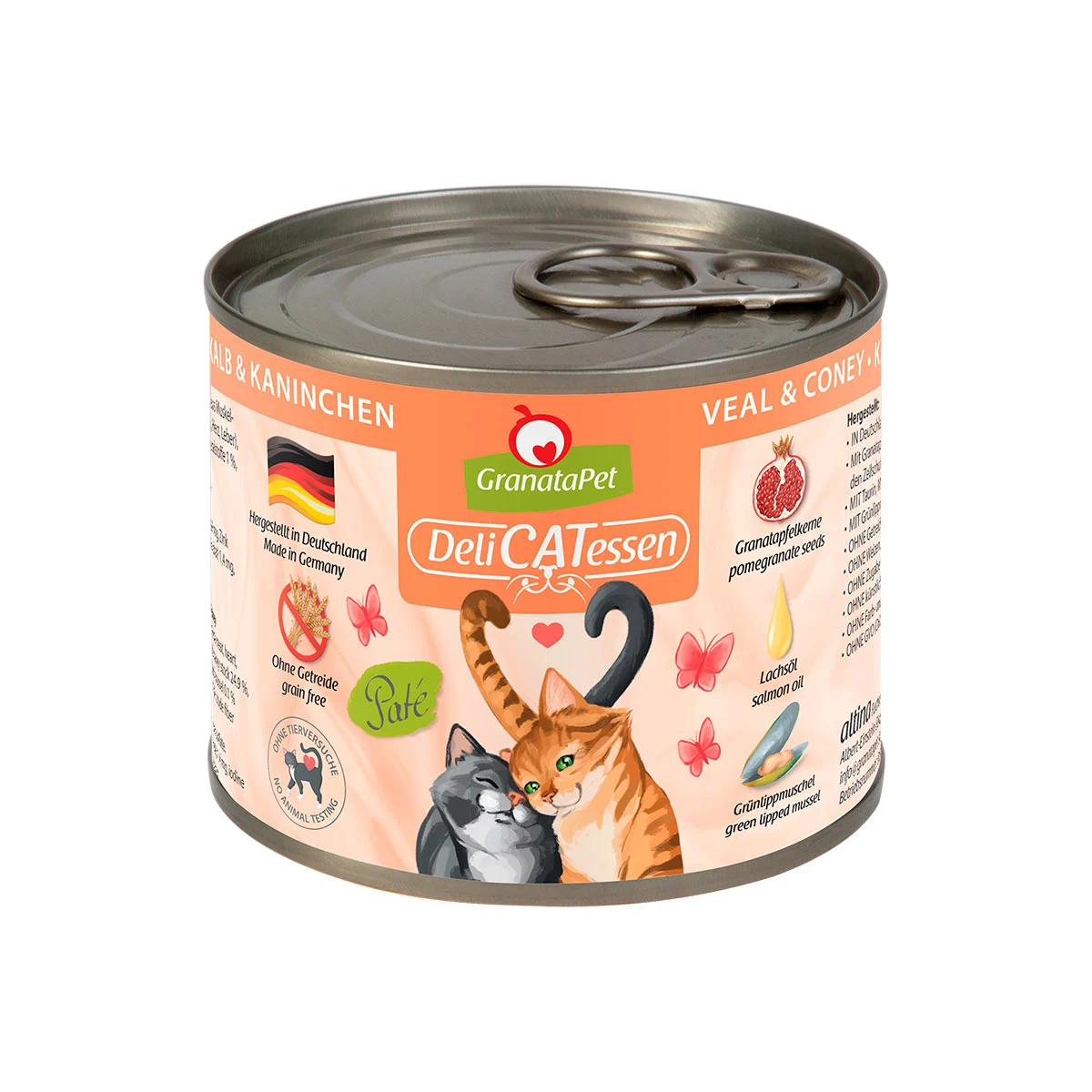GranataPet Katze - Delicatessen Dose Kalb & Kaninchen