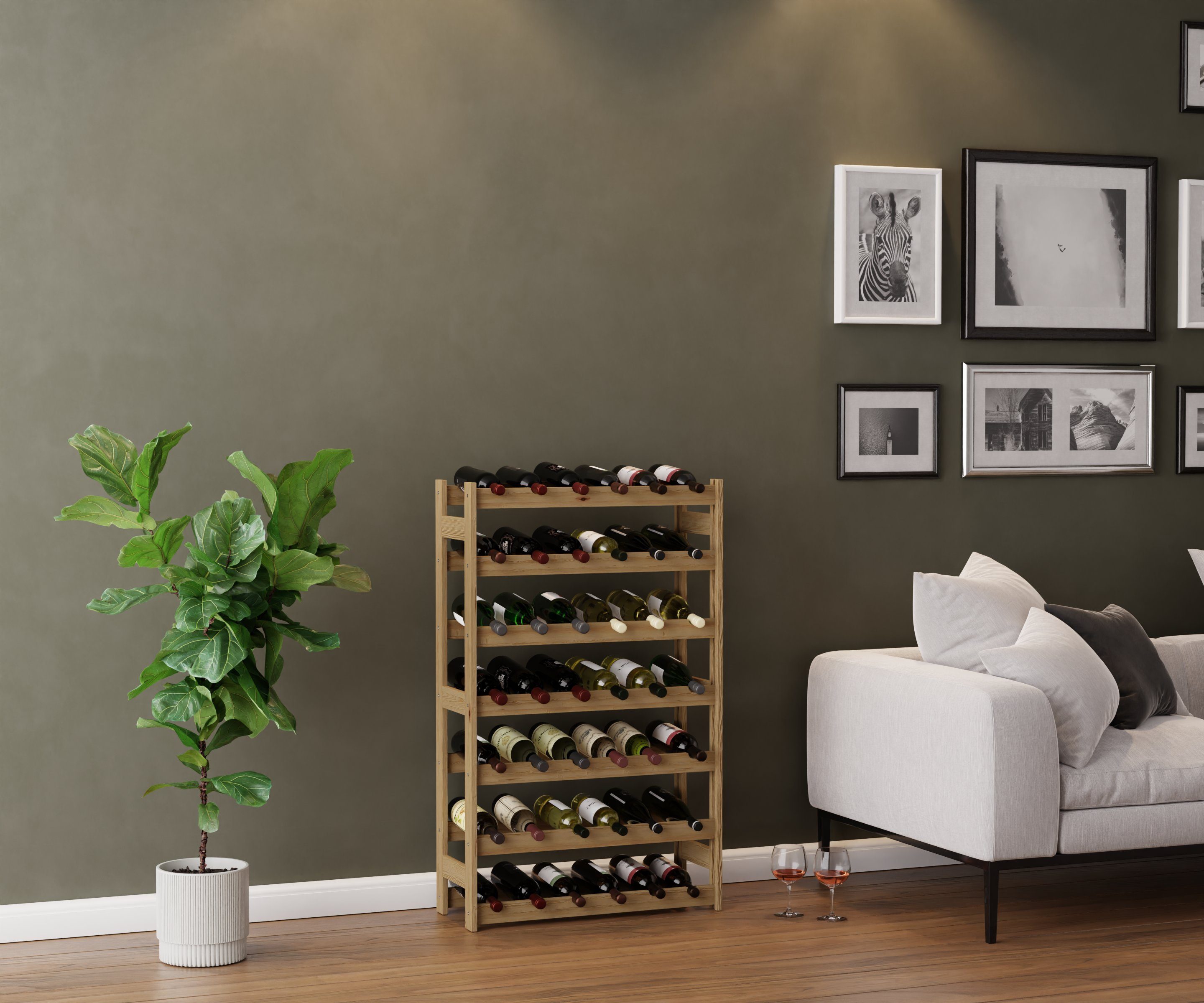 Lenmar Weinregal Flaschenregal Weinschrank Weinständer Weinregal RW-1-42 LENMAR