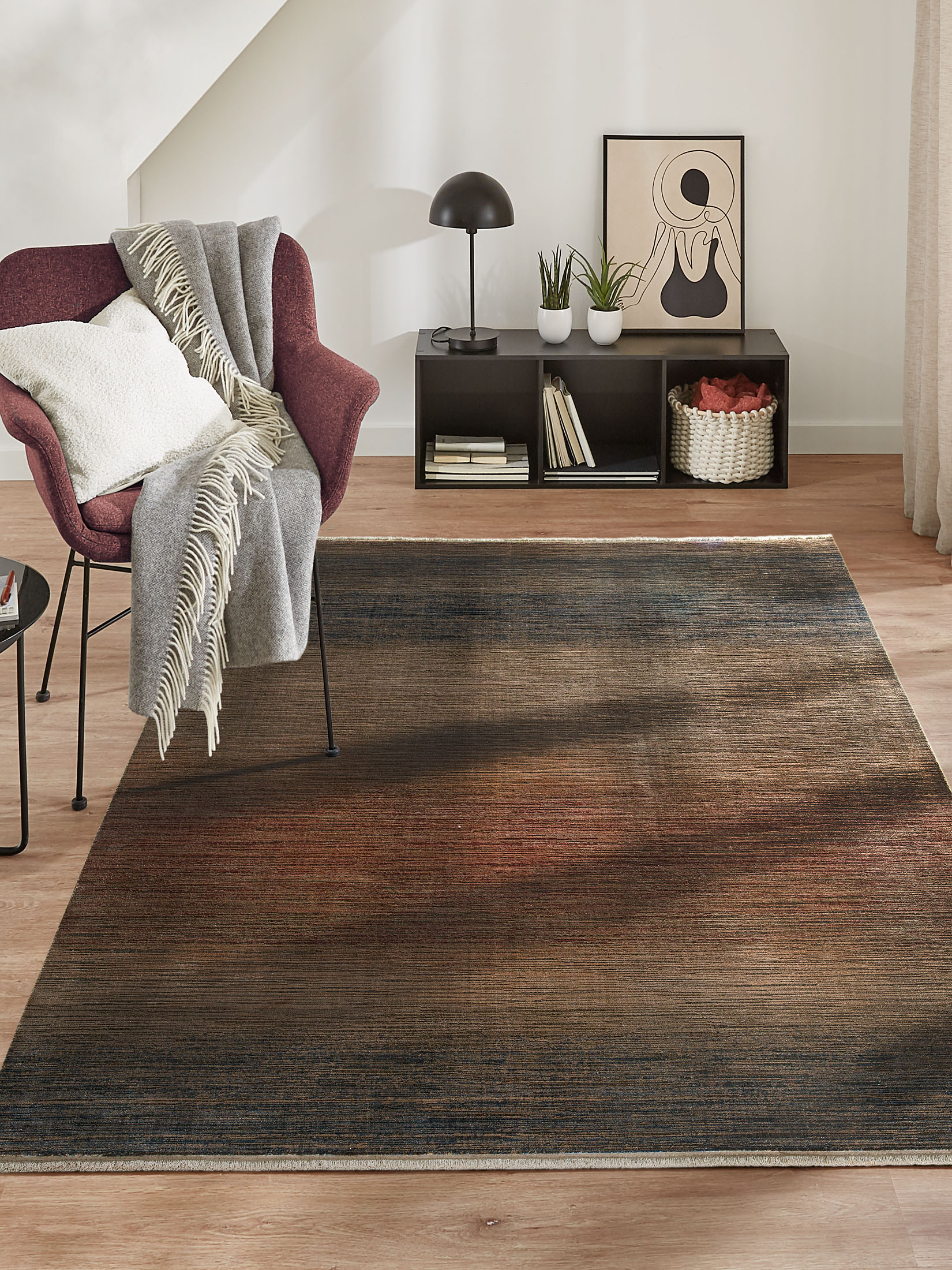 Nosara Vintage-Teppich, Dunkelblau