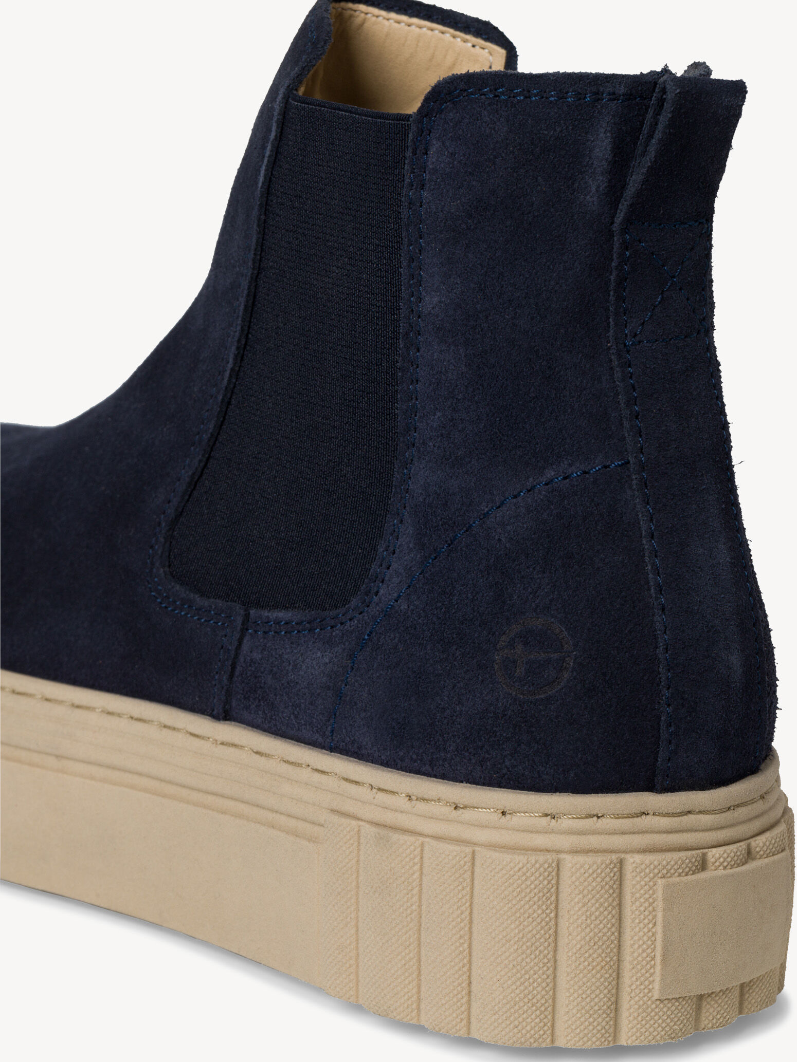 Bottine Chelsea en cuir - bleu