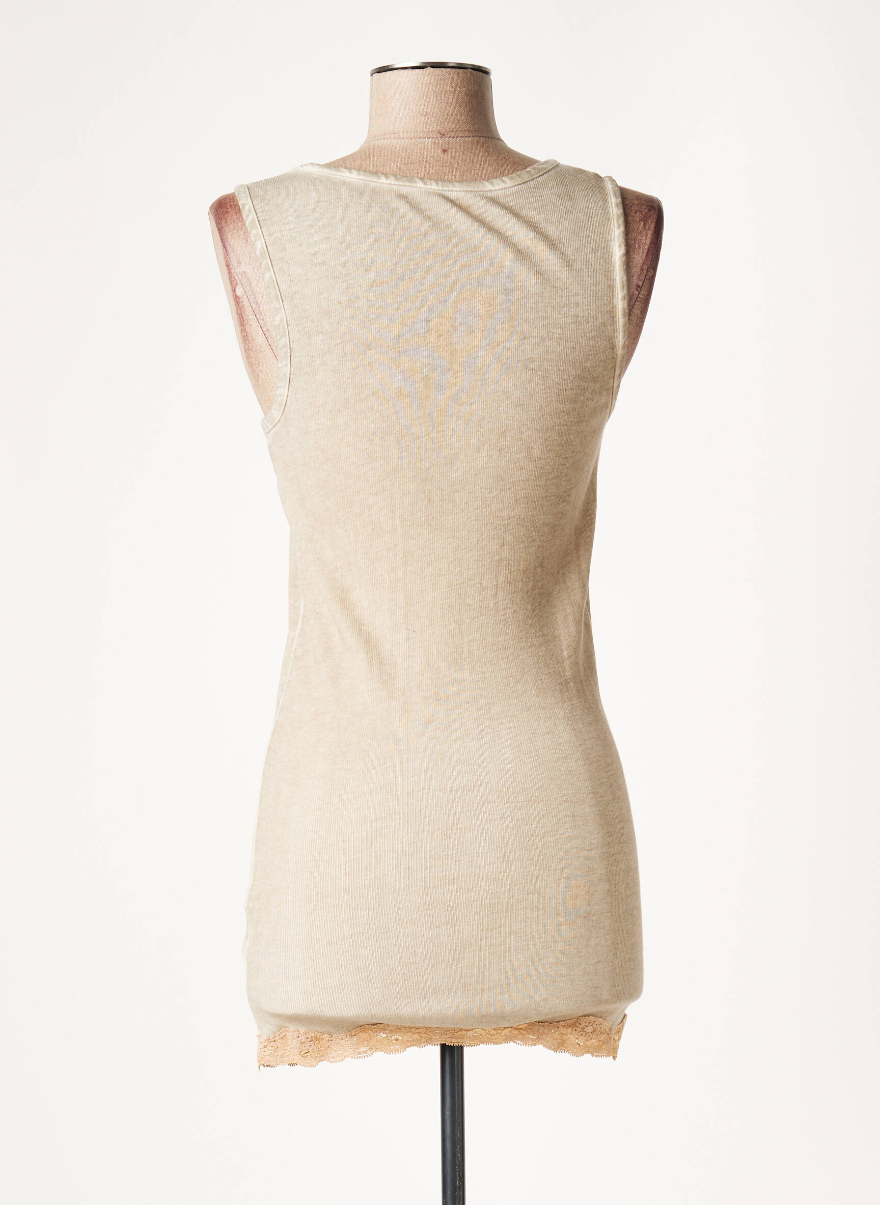 Lauren Vidal Tuniquesansmanche Femme couleur marron