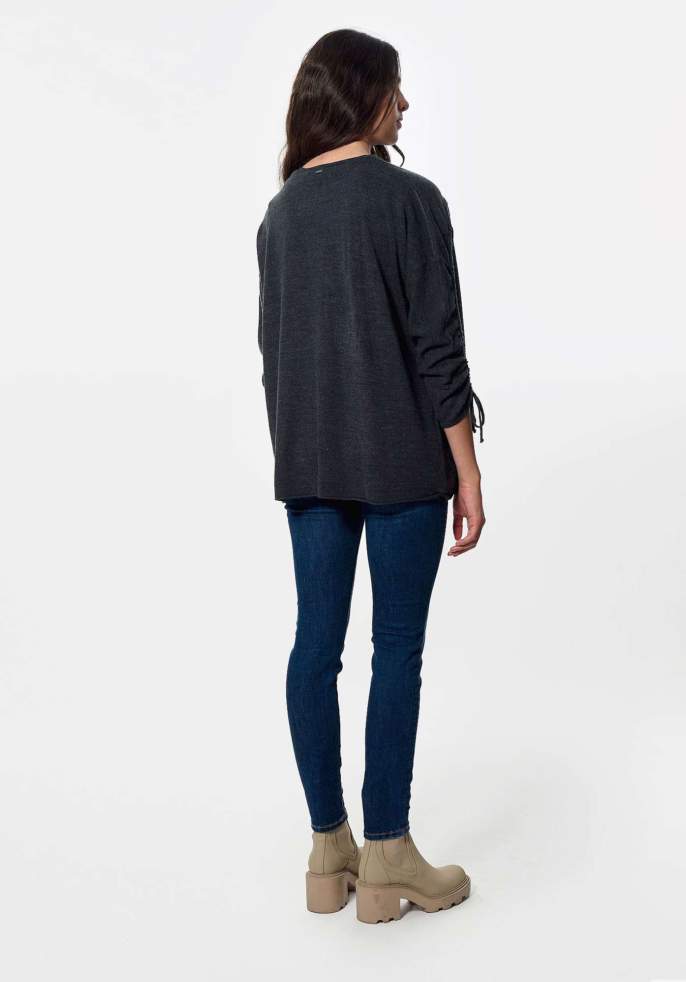 FALEN  Gilet gris Femme