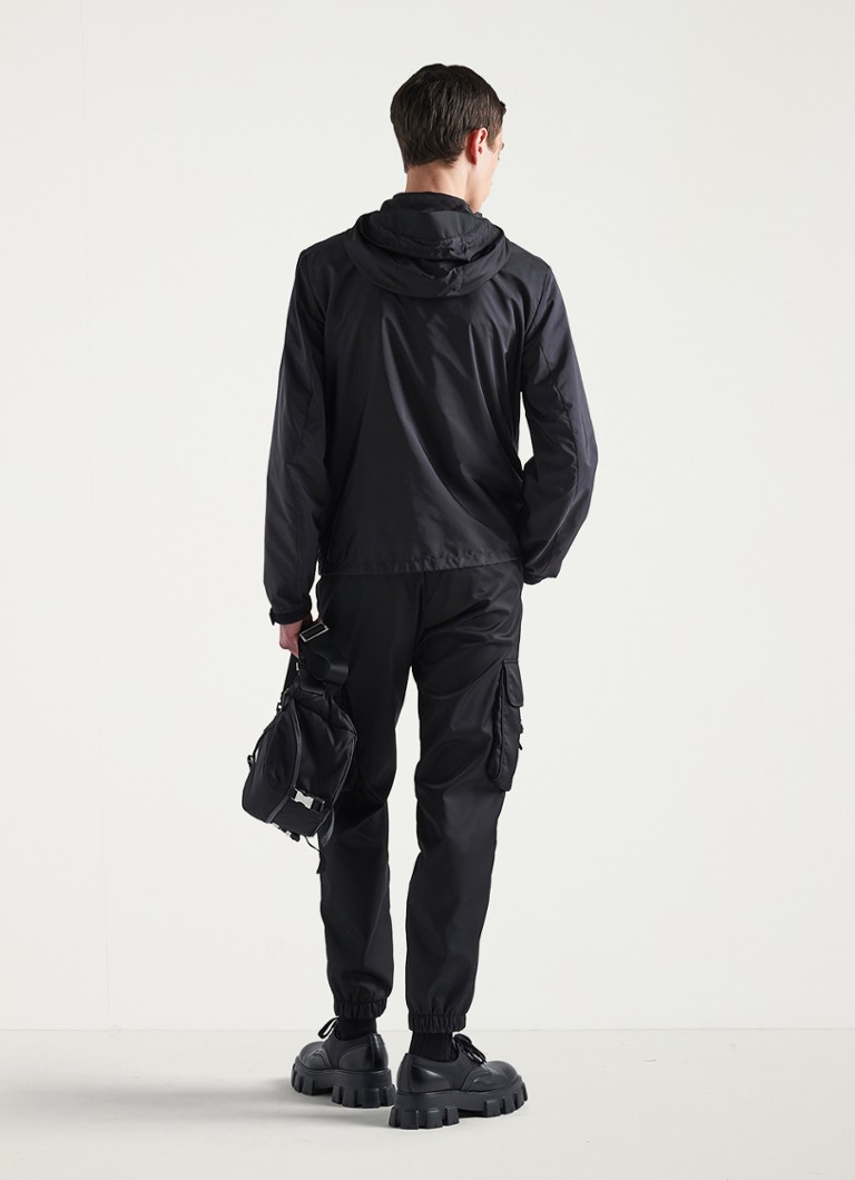 Prada  Re-Nylon jack met capuchon en steekzakken