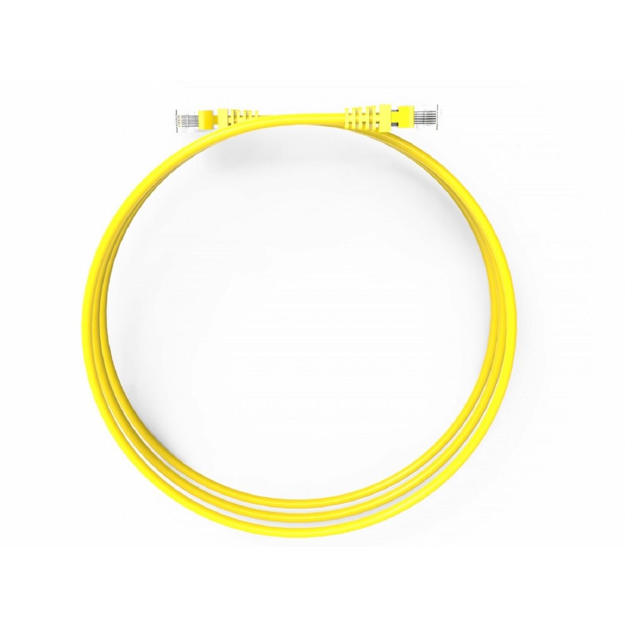 Inca ICAT6-02TS RJ45 Cat6 UTP Ethernetkabel LAN-Kabel Gelb 2 Meter