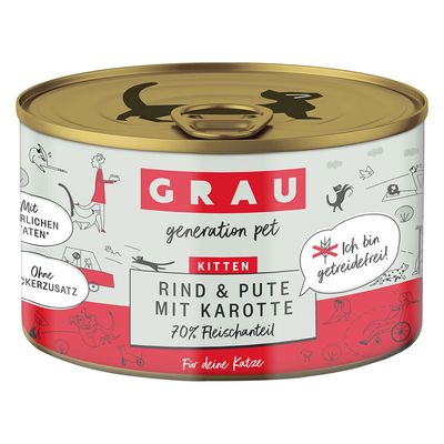 Sparpaket GRAU Kitten Getreidefrei 24 x 200 g