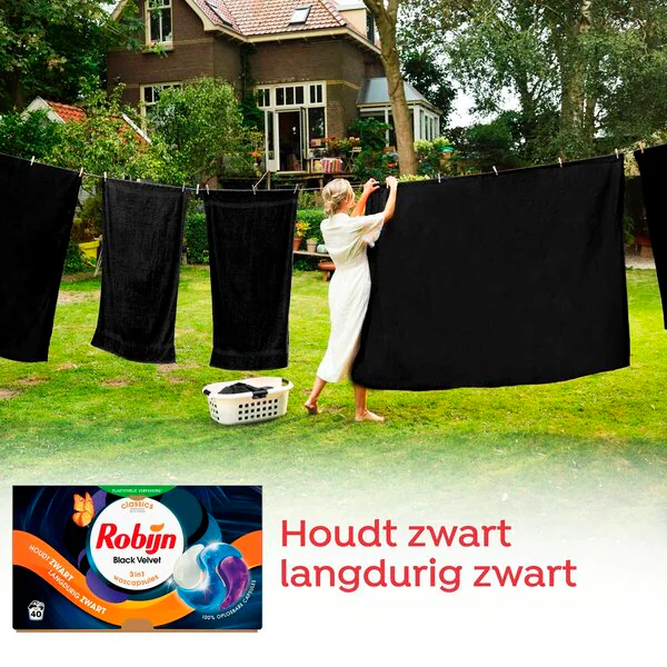 Robijn Black Velvet 3-In-1 Detergent Capsules 120 pieces