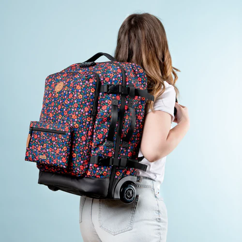 Maupiti small red 2-wheel soft suitcase