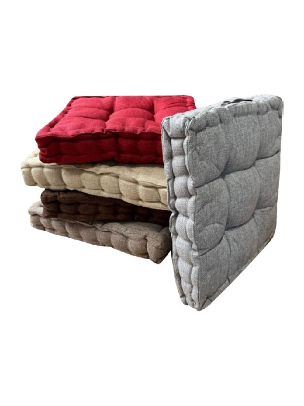 RHP Sitzkissen Premium RHP Stuhlkissen mit 100% Polyesterfüllung, 40x40x8 cm, für