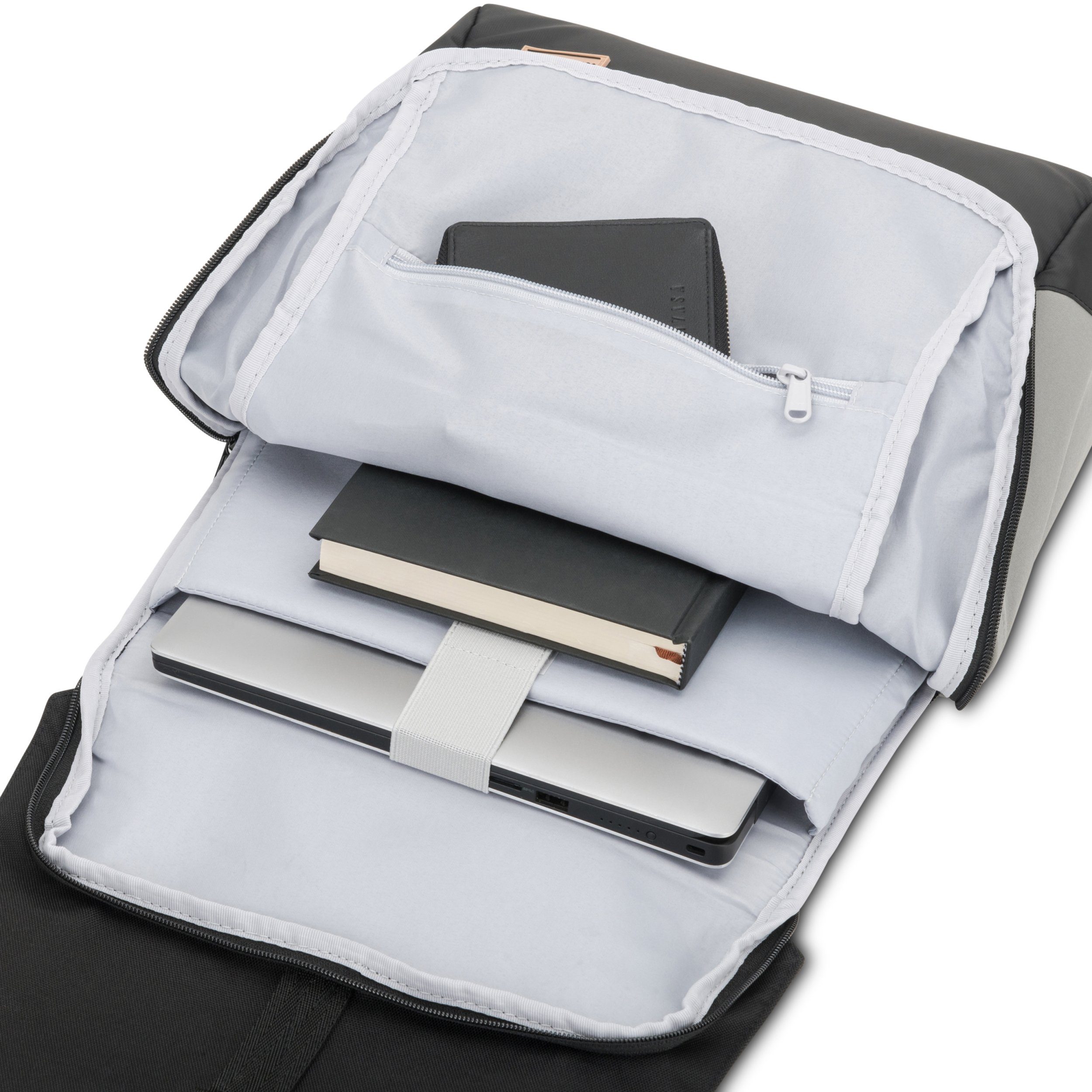 Johnny Urban Cityrucksack MIKA, Rolltop Damen Herren, Laptop Fach, Flexible Größe, Gepolstertes Laptopfach, Wasserabweisend
