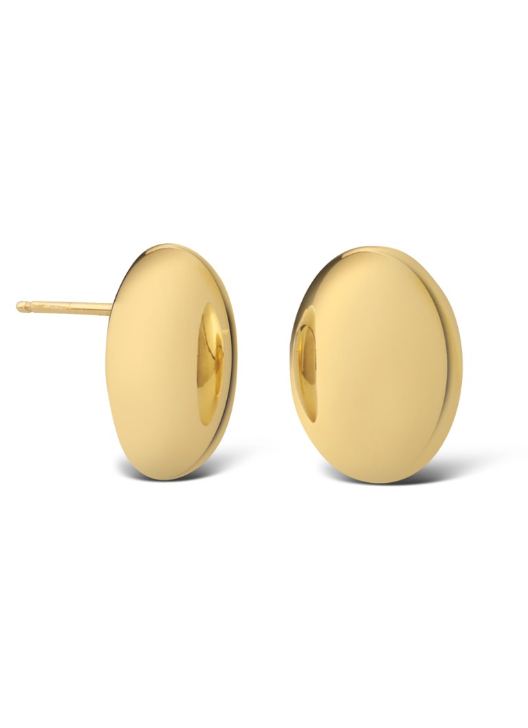 Brincos de pino banhados a ouro brilhante Casa Jewelry Bikkel S