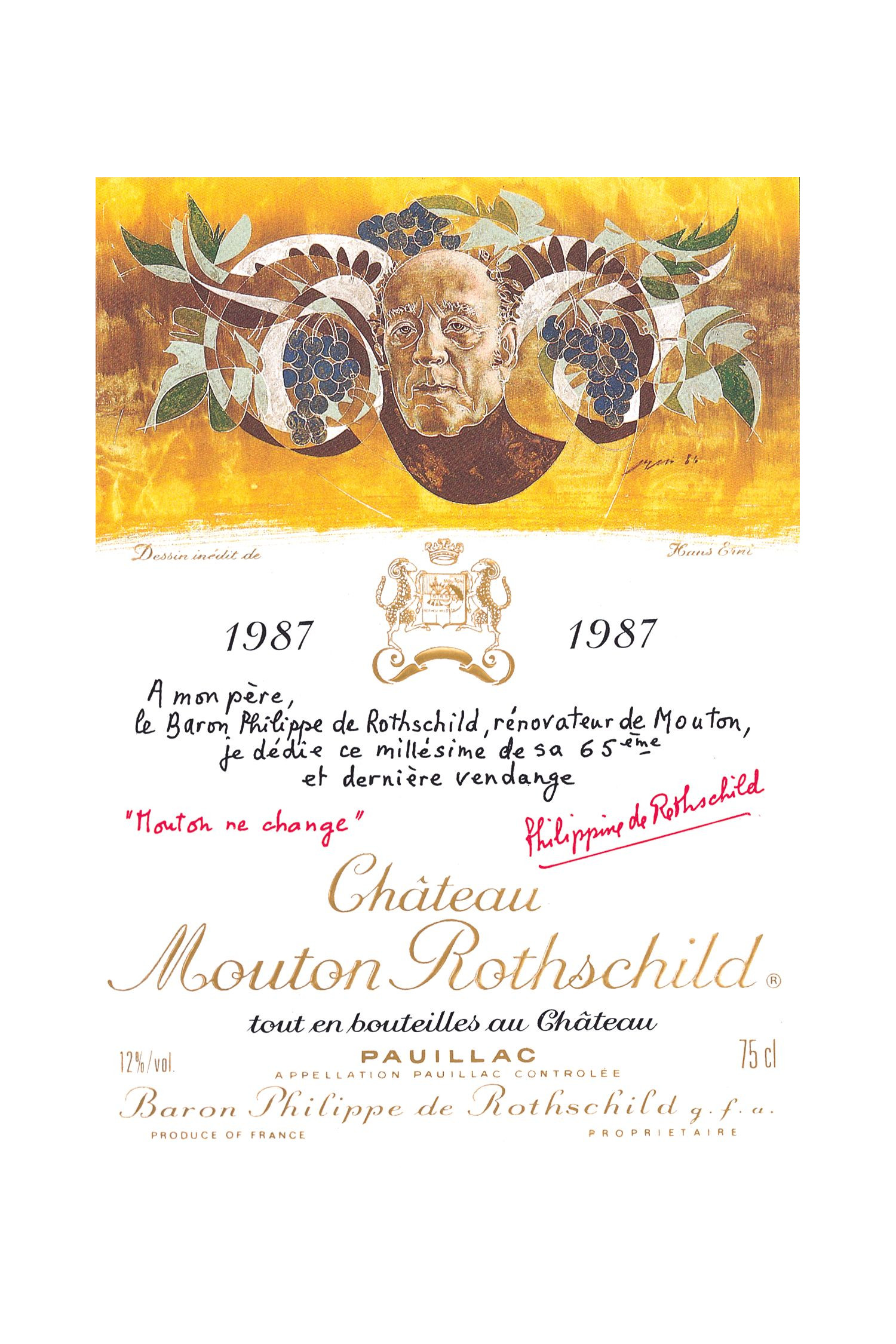Château Mouton Rothschild 1987, Pauillac