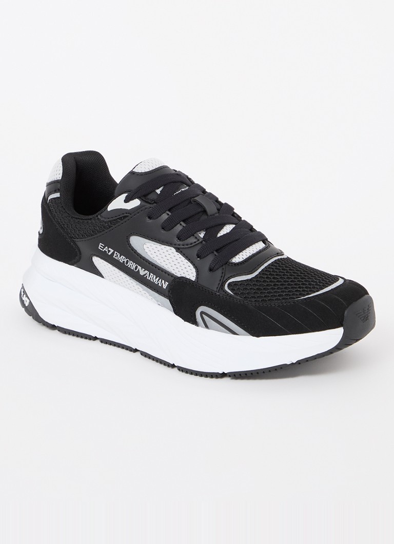 Αθλητικά παπούτσια Emporio Armani Cusher Sonic Mix από σουέτ με λεπτομέρειες από πλέγμα