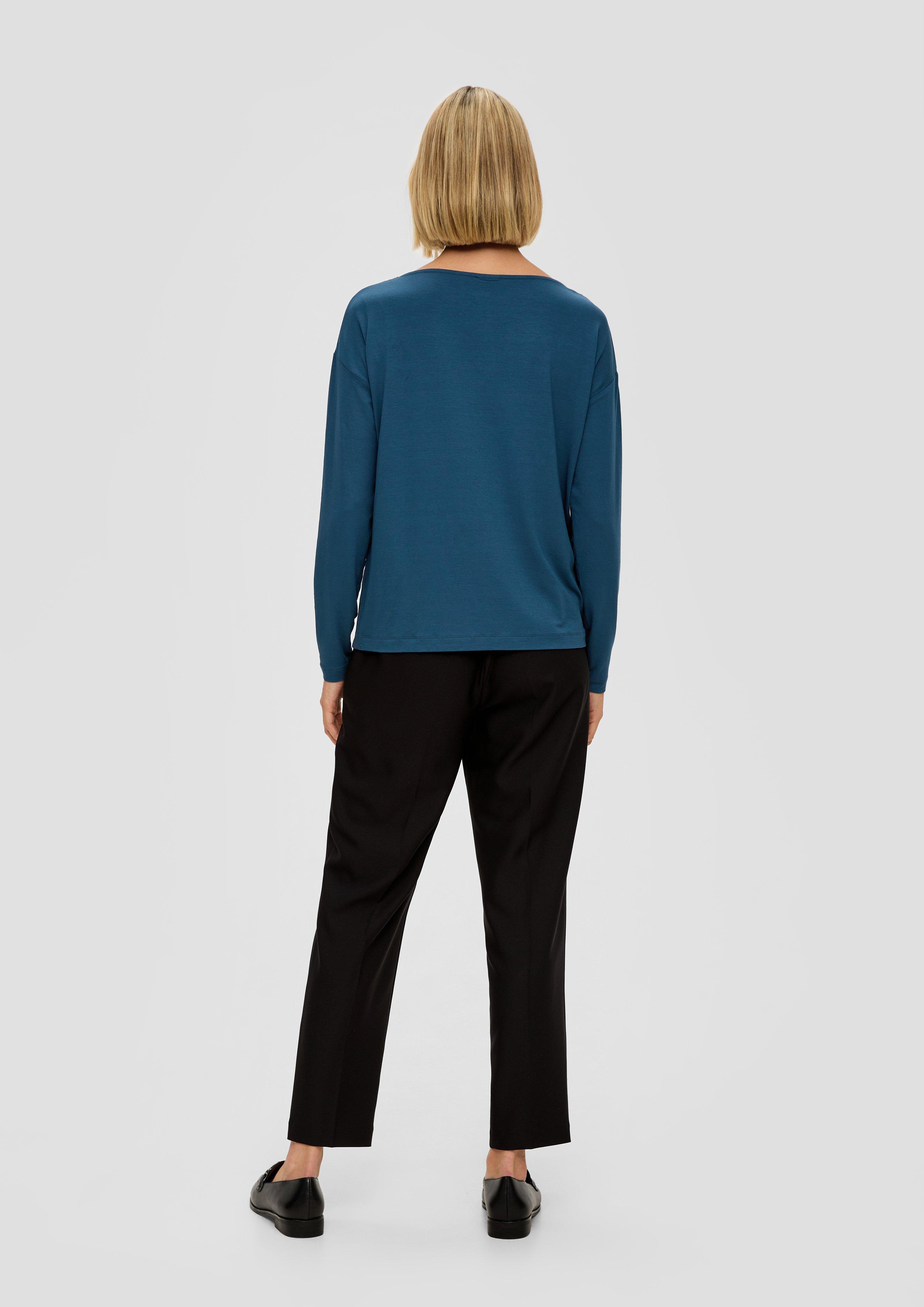 Chiffon-Shirt mit Plisseefalte  2141982-6945