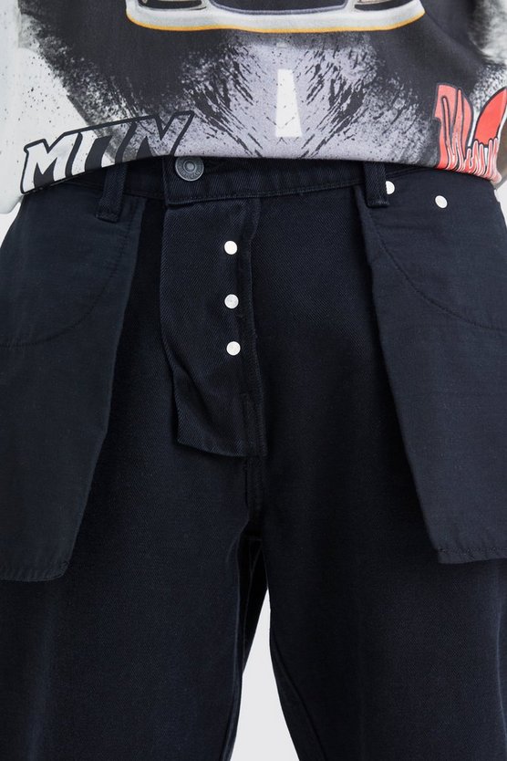 Lockere Inside-Out Jeans
