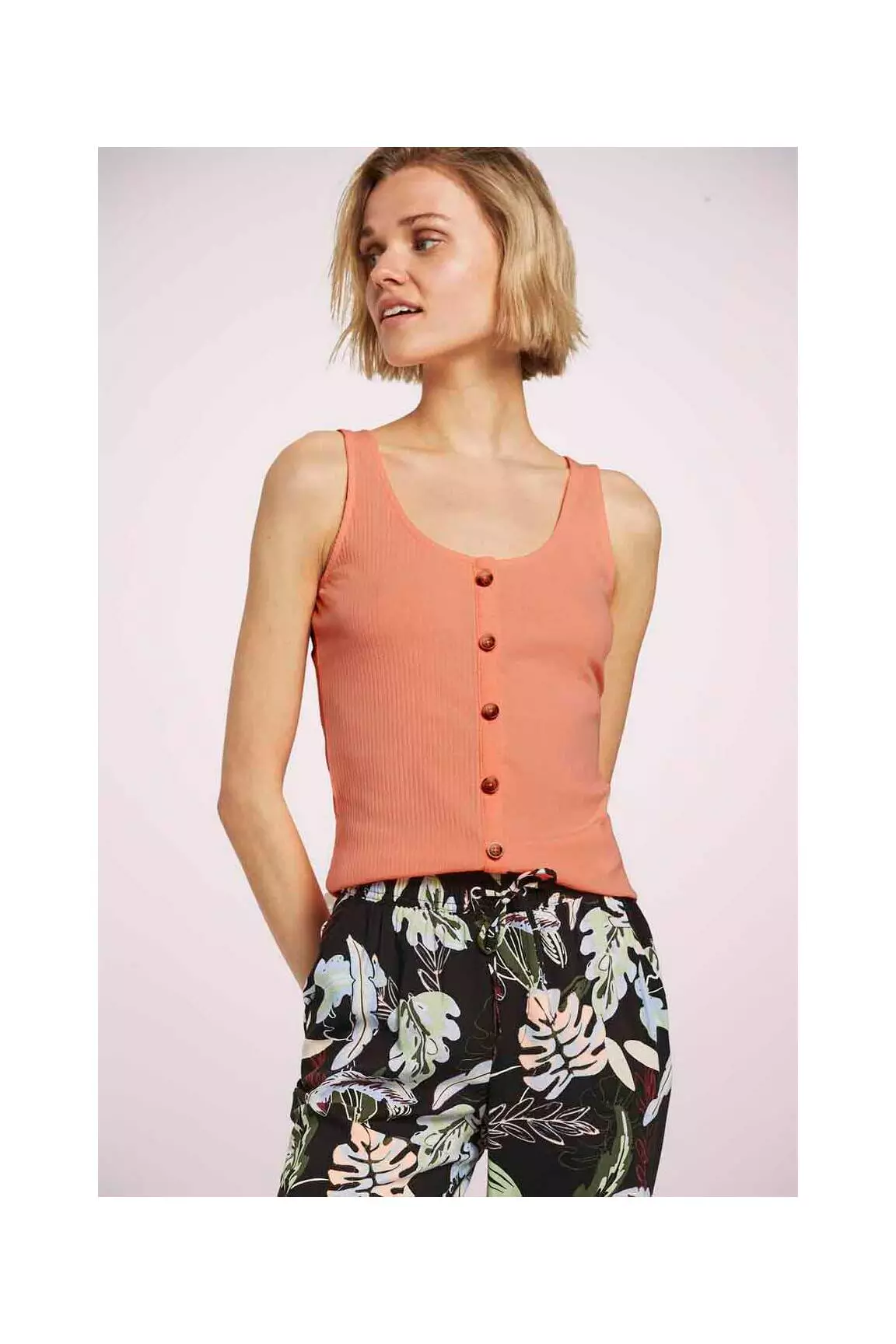 Tom Tailor Debardeurs Femme couleur orange