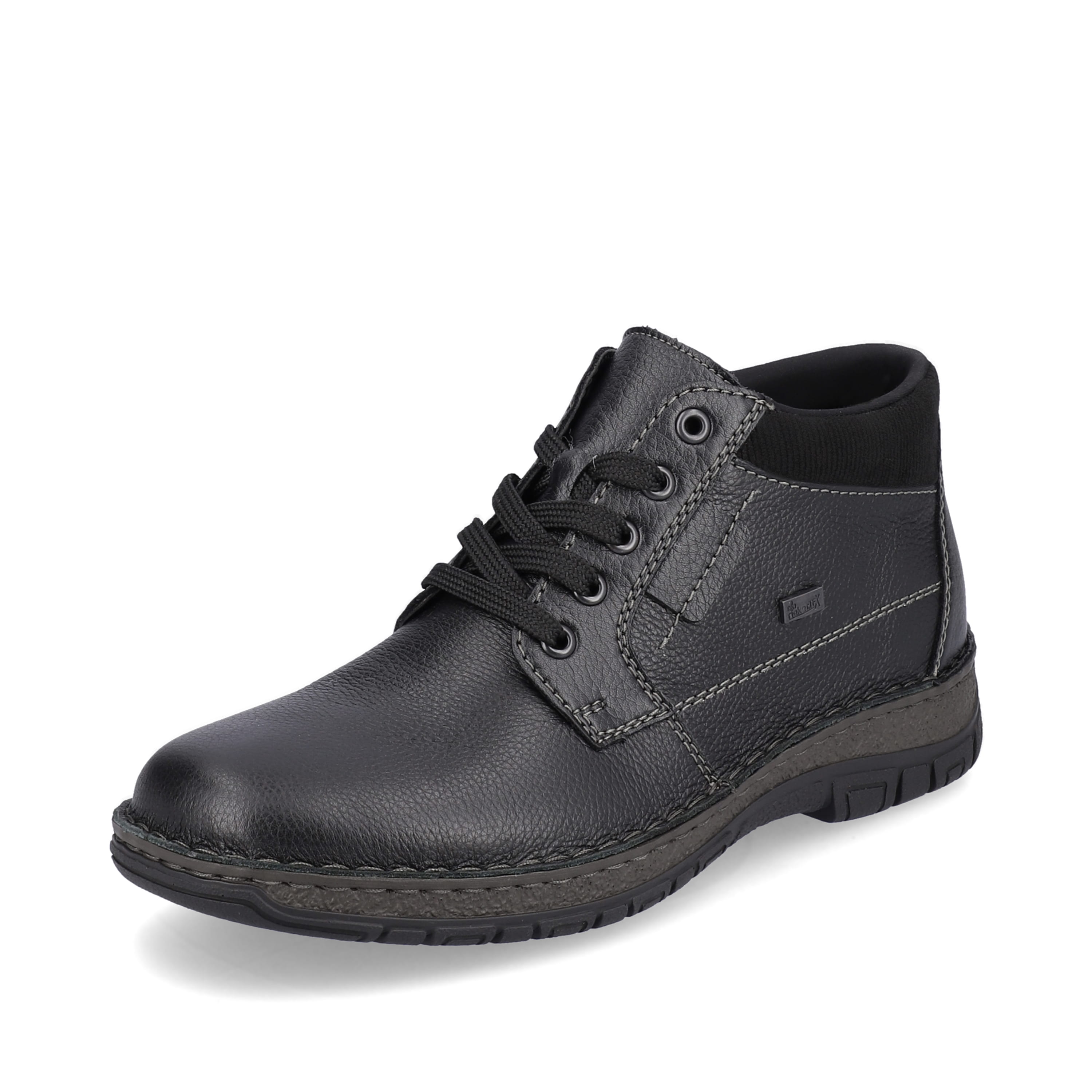 Rieker Herren Schnürschuhe graphitschwarz