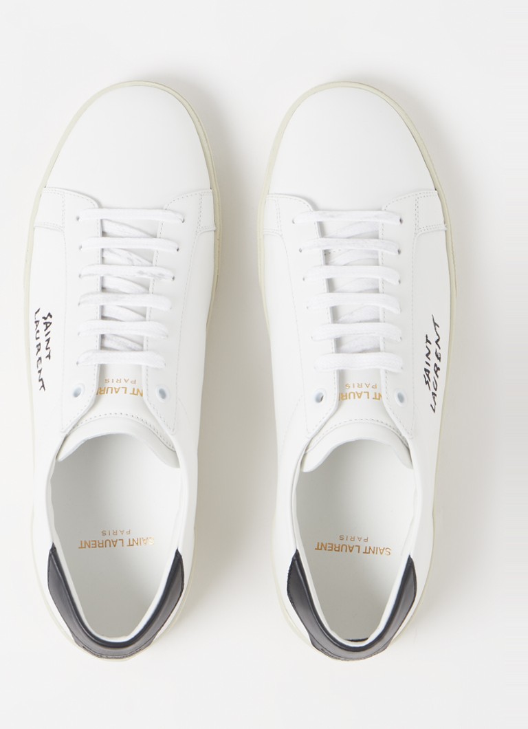 Sneakers Saint Laurent Signa in pelle con logo ricamato