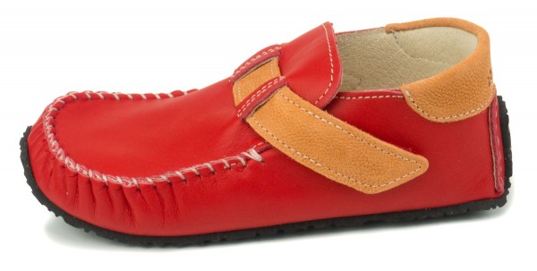 ZeaZoo ~ Mokassin Leo ~ rot/orange