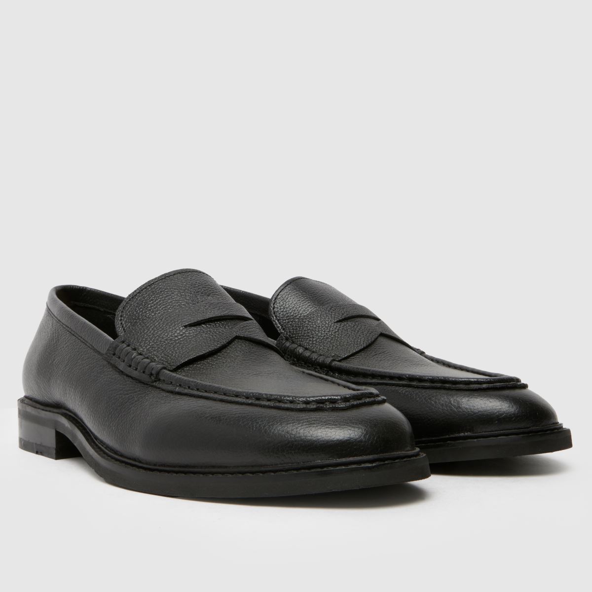 Schuh Rhodes bőr mokaszin cipő fekete színben