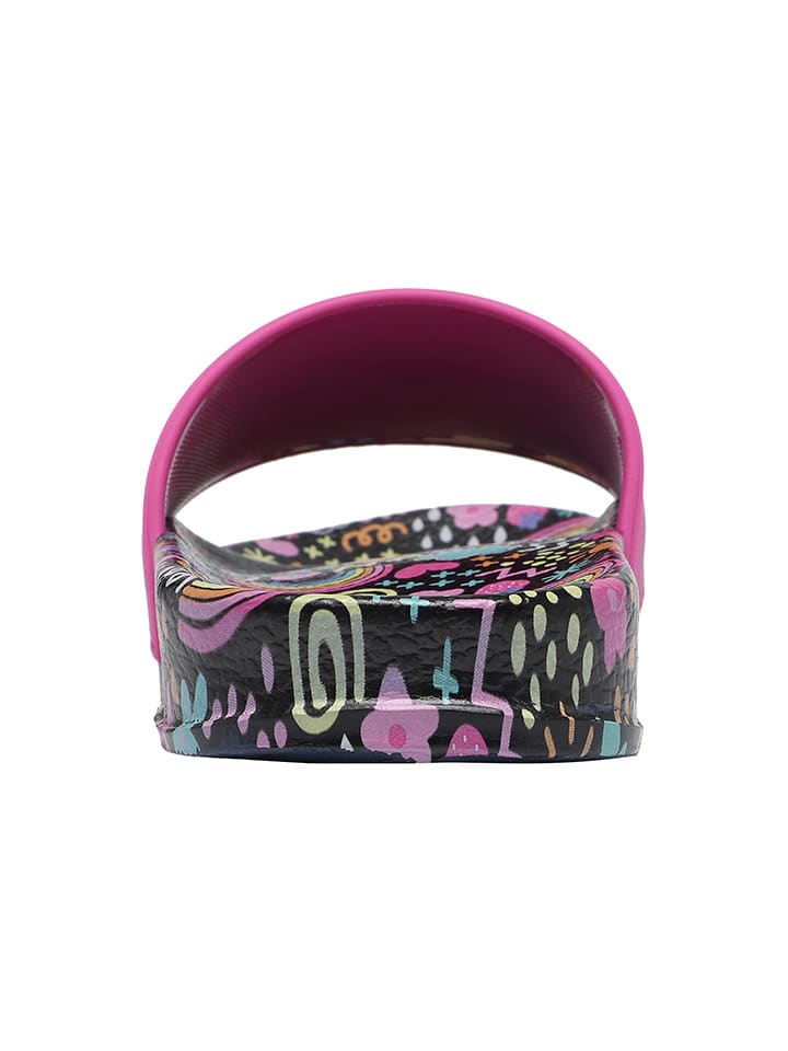 Kangaroos Pantoletten in Schwarz/Pink günstig kaufen