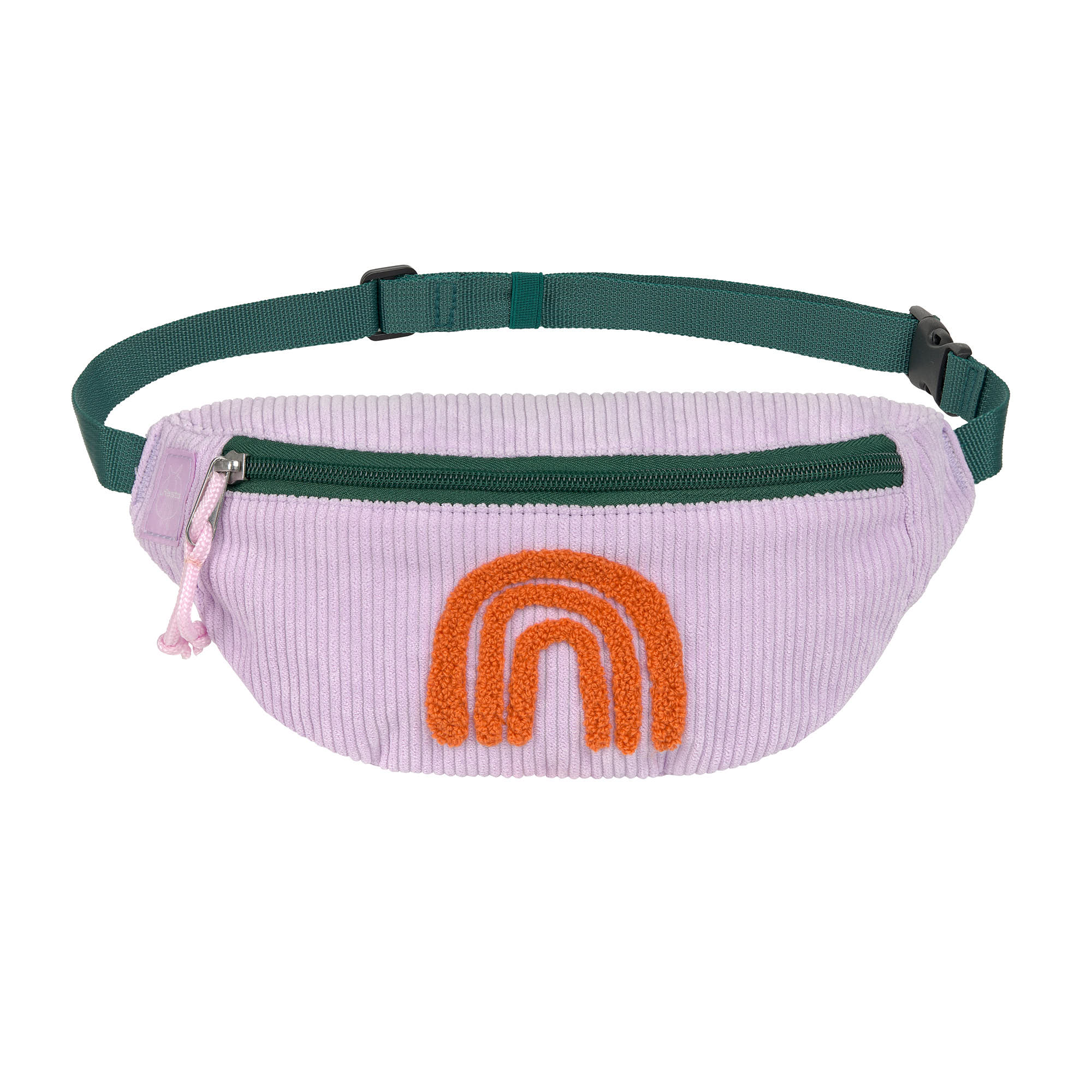 Bauchtasche Kinder Cord - Little Gang, Regenbogen, Lila