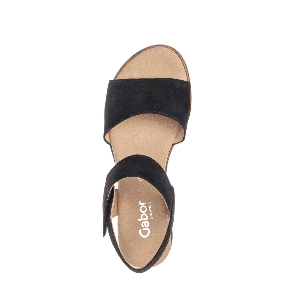 Gabor comfort Keilsandalette schwarz